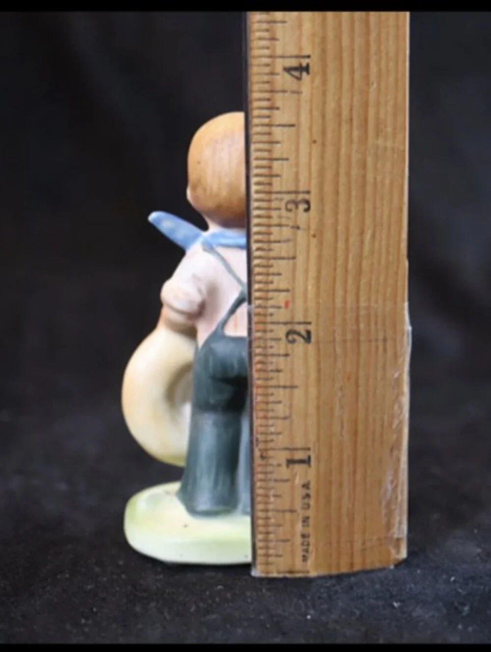 Vintage Napco Little Farm Boy Figurine with his Apple & Hat Figurine Japan